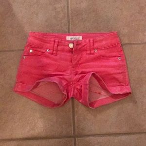 Salmon Pink Shorts